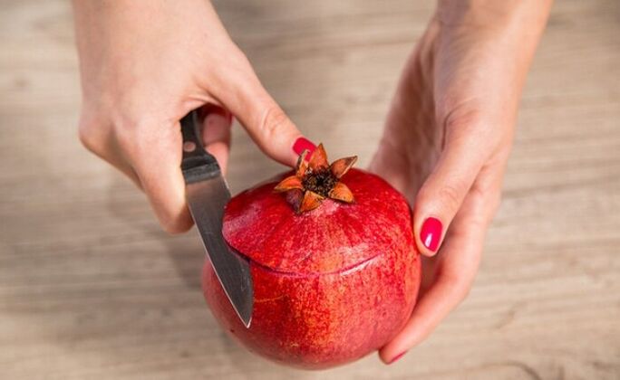 romã para remover parasitas do corpo